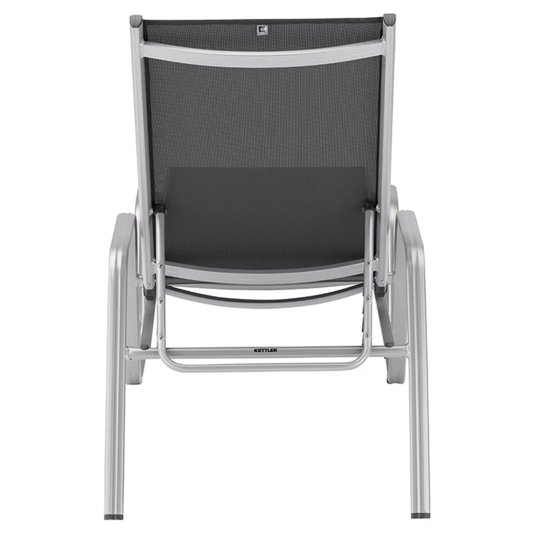 Kettler Basic Plus Gartenliege Aluminium/Textilene Silber/Anthrazit 6 Kettler Basic Plus Gartenliege Aluminium/Textilene Silber/Anthrazit – Bild 6