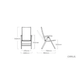 Kettler Cirrus Silver Line Klappsessel Aluminium/Outdoorgewebe Silber/Anthrazitgrau 14 Kettler Cirrus Silver Line Klappsessel Aluminium/Outdoorgewebe Silber/Anthrazitgrau -Kettler kettler cirrus silver line gartenstuhl alu outdoorgewebe 1368997 6