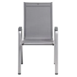 Kettler Cirrus Silver Line Stapelsessel Aluminium/Outdoorgewebe Silber/Anthrazit-Grau -Kettler kettler cirrus silver line stapelsessel alu outdoorgewebe 1369338 2