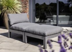 Kettler Comfort Hocker Aluminium/Agora Anthrazit Matt/Graphite -Kettler kettler comfort hocker aluminium acryl 1438528 7