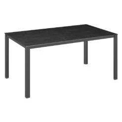 Kettler Cubic Gartentisch 140x70cm Aluminium/Dekton Anthrazit/Fossil Natur