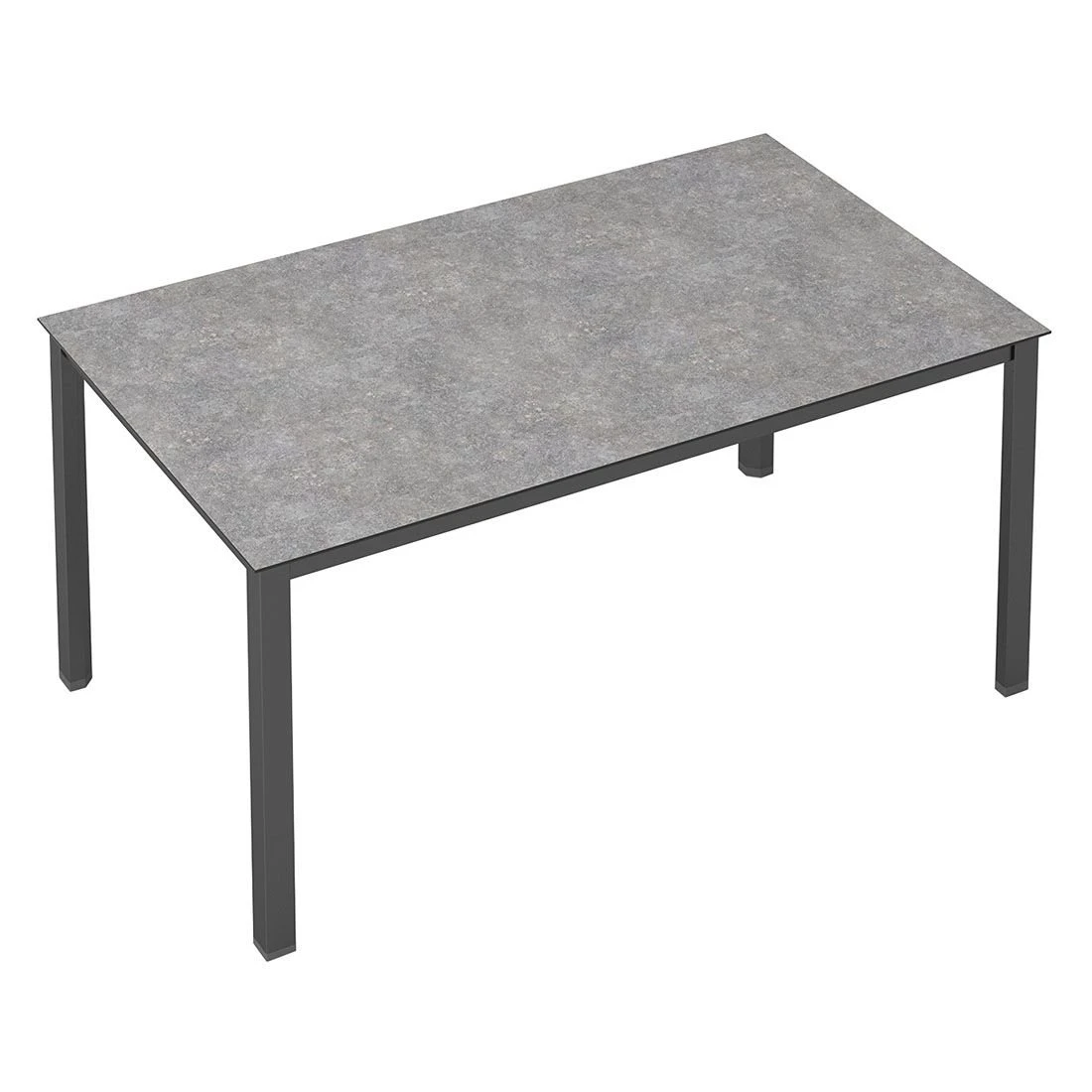 Kettler Cubic Gartentisch 140x70cm Aluminium/HPL Anthrazit/Kalksandstein 2 Kettler Cubic Gartentisch 140x70cm Aluminium/HPL Anthrazit/Kalksandstein – Bild 2