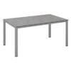 Kettler Cubic Gartentisch 160x95 Cm Aluminium/HPL Silber/Kalksandstein
