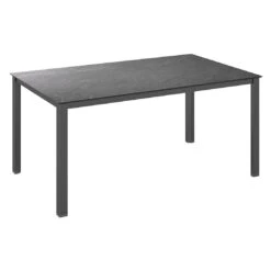 Kettler Cubic Gartentisch 160x95 Cm Aluminium/HPL Anthrazit/Jura Anthrazit
