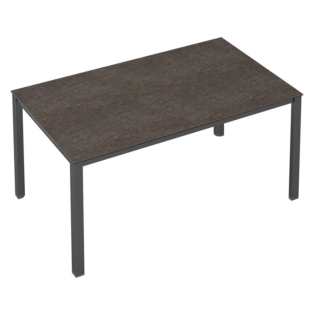 Kettler Cubic Gartentisch 160x95 Cm Aluminium/Keramik-Glas Anthrazit/Grau-Taupe 2 Kettler Cubic Gartentisch 160x95 Cm Aluminium/Keramik-Glas Anthrazit/Grau-Taupe – Bild 2