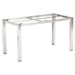Kettler Cubic Gartentisch-Gestell 140x70x72 Cm Edelstahl Silber Matt
