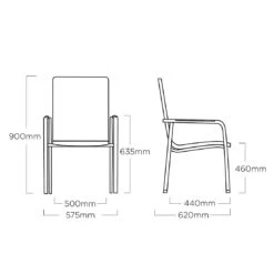 Kettler Diamond Gartenmöbel-Set 5-tlg. Tisch 95x95cm Anthrazit/Charcoal/Regenbogen -Kettler kettler diamond gartenmoebel set 5 tlg aluminium rope 1485124 8