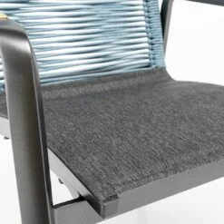 Kettler Diamond Gartenmöbelset 5-tlg. Mit Tisch 180x90cm Anthrazit/Charcoal/Petrol -Kettler kettler diamond gartenmoebelset 5 tlg mit tisch 180x90cm 1477259 5