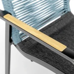 Kettler Diamond Gartenmöbelset 5-tlg. Mit Tisch 180x90cm Anthrazit/Charcoal/Petrol -Kettler kettler diamond gartenmoebelset 5 tlg mit tisch 180x90cm 1477259 6