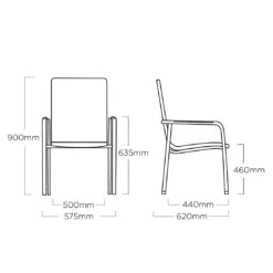 Kettler Diamond Gartenmöbelset 5-tlg. Mit Tisch 180x90cm Anthrazit/Charcoal/Petrol -Kettler kettler diamond gartenmoebelset 5 tlg mit tisch 180x90cm 1477259 8