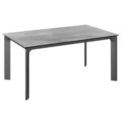 Kettler Diamond Gartentisch 140x70cm Aluminium/HPL Anthrazit/Silbergrau