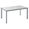 Kettler Edge Gartentisch 160x95cm Aluminium/HPL Silber/Grau