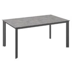 Kettler Edge Gartentisch 140x70cm Aluminium/HPL Anthrazit/Kalksandstein