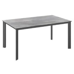 Kettler Edge Gartentisch 140x70cm Aluminium/HPL Anthrazit/Silbergrau