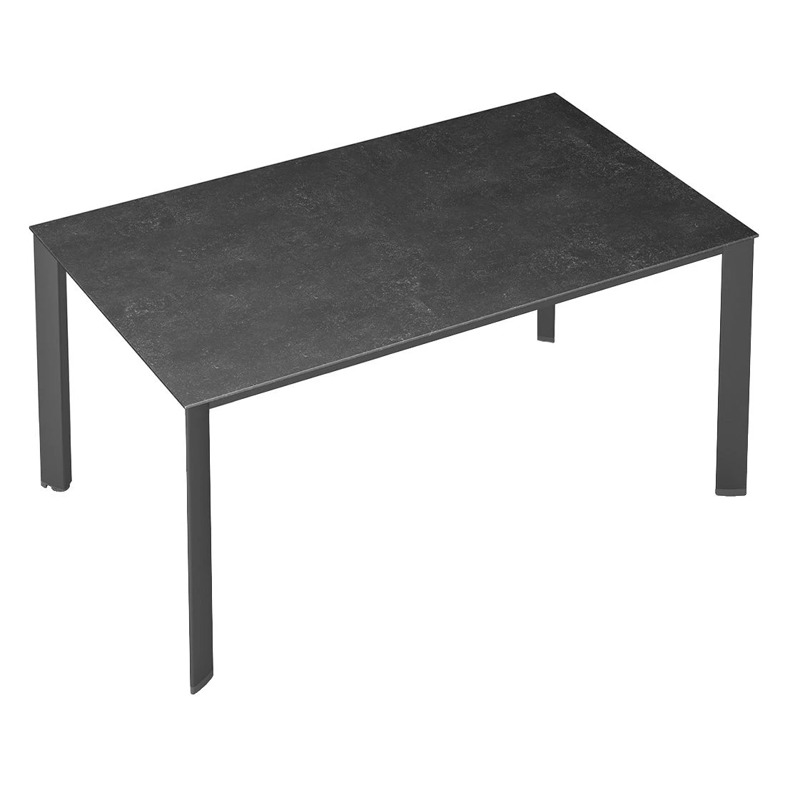 Kettler Edge Gartentisch 140x70cm Aluminium/Keramik-Glas Anthrazit/Fossil Natur 2 Kettler Edge Gartentisch 140x70cm Aluminium/Keramik-Glas Anthrazit/Fossil Natur – Bild 2