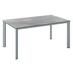 Kettler Edge Gartentisch 220x95cm Aluminium/HPL Silber/Silbergrau