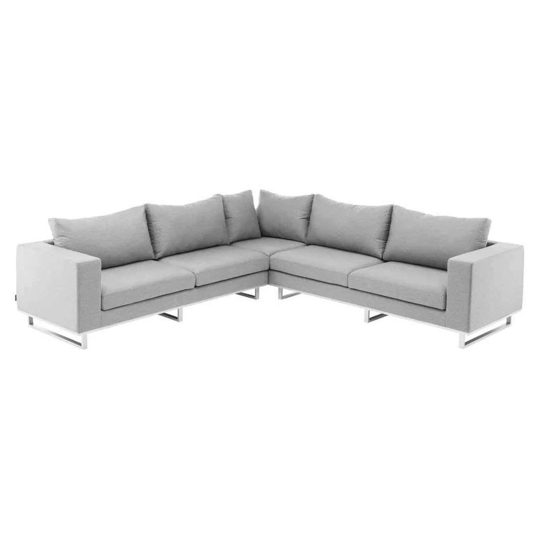 Kettler Ego Ecklounge Aluminium/Sunbrella Silber/Grau Meliert 2 Kettler Ego Ecklounge Aluminium/Sunbrella Silber/Grau Meliert – Bild 2