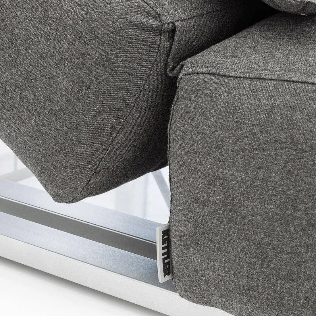 Kettler Ego Gartenliege 213x90x33cm Sunbrella Silber/Anthrazit 7 Kettler Ego Gartenliege 213x90x33cm Sunbrella Silber/Anthrazit – Bild 7