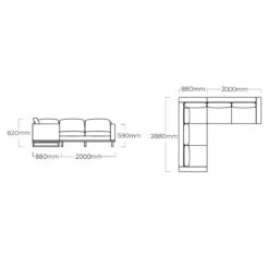 Kettler Ego Ecklounge 2-teilig Aluminium/Sunbrella Silber/Grau Meliert 16 Kettler Ego Ecklounge 2-teilig Aluminium/Sunbrella Silber/Grau Meliert -Kettler kettler ego loungeecke 2tlg aluminium sunbrella silber flanelle 1005062 3