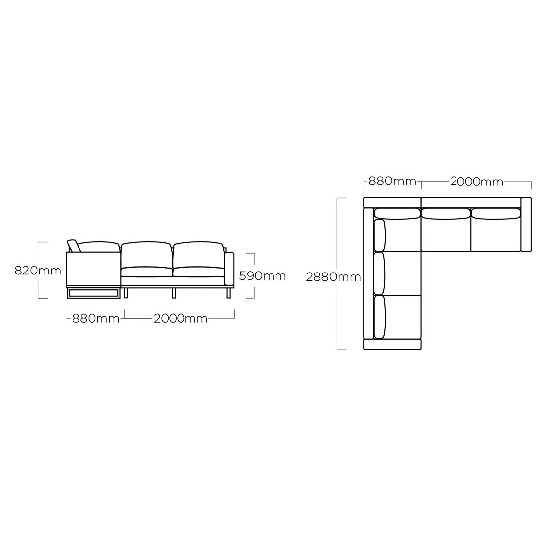 Kettler Ego Ecklounge 2-teilig Aluminium/Sunbrella Silber/Grau Meliert 4 Kettler Ego Ecklounge 2-teilig Aluminium/Sunbrella Silber/Grau Meliert – Bild 4