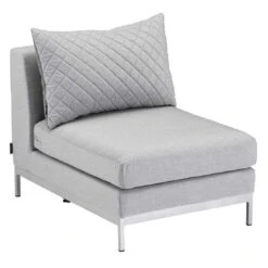 Kettler Ego Modular Ecklounge 7tlg. Sunbrella Silber/Hellgrau Meliert -Kettler kettler ego modular loungeecke 7tlg aluminium sunbrella 4