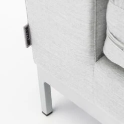 Kettler Ego Modular Ecklounge 7tlg. Sunbrella Silber/Hellgrau Meliert -Kettler kettler ego modular loungeecke 7tlg aluminium sunbrella 9