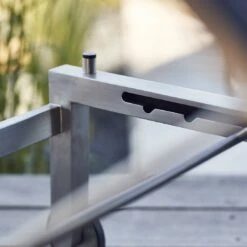 Kettler Feel Gartenliege Edelstahl/Textilene Grau Meliert -Kettler kettler feel gartenliege 203cm edelstahl textilene grau meliert 1005282 8