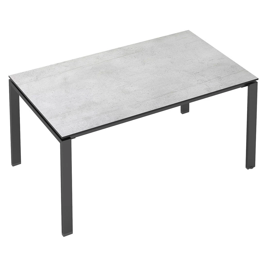 Kettler Float Gartentisch 140x70cm Aluminium/HPL Anthrazit/Grau 2 Kettler Float Gartentisch 140x70cm Aluminium/HPL Anthrazit/Grau – Bild 2