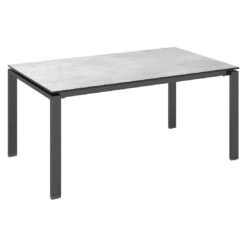 Kettler Float Gartentisch 160x95cm Aluminium/HPL Anthrazit/Grau