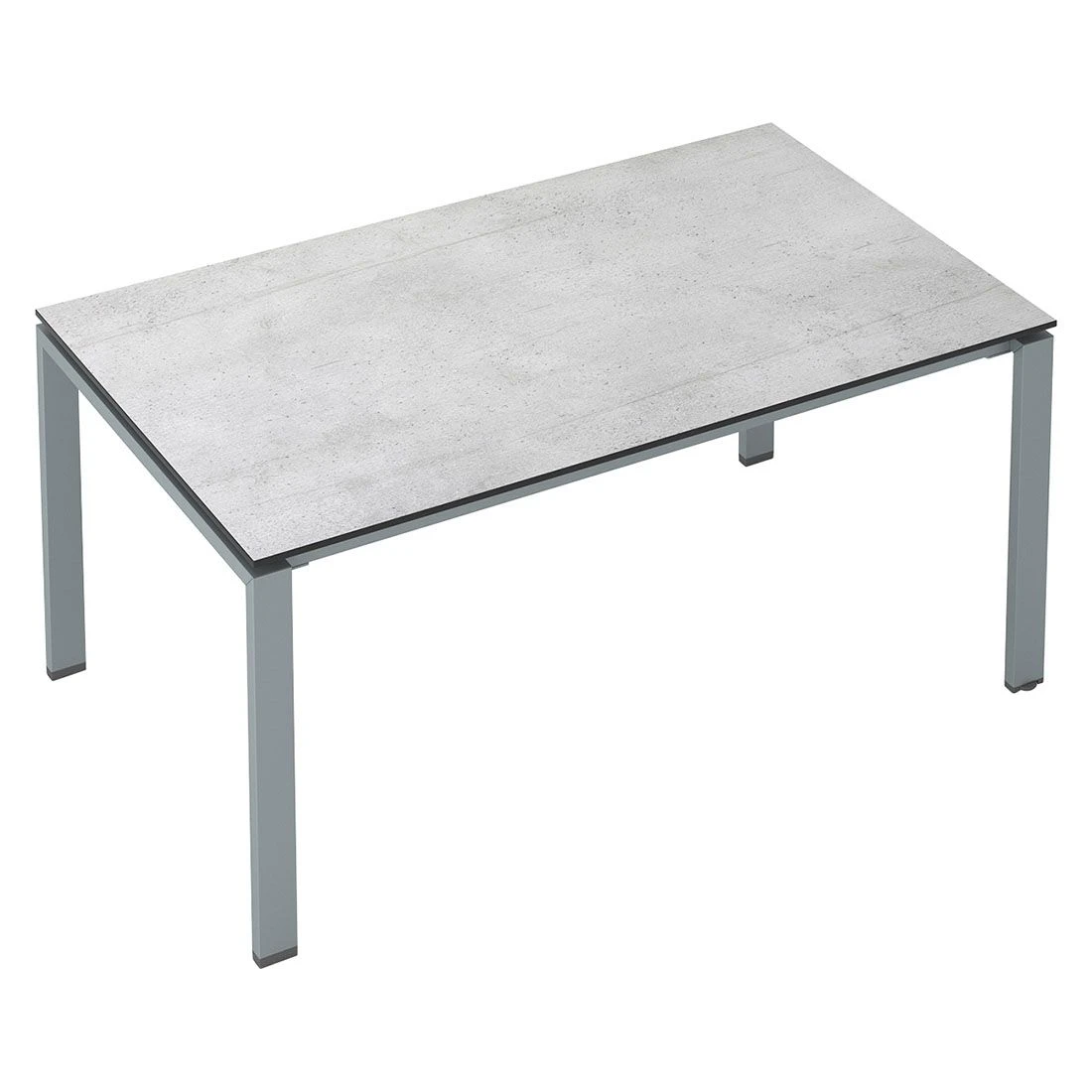 Kettler Float Gartentisch 180x95cm Aluminium/HPL Silber/Grau 2 Kettler Float Gartentisch 180x95cm Aluminium/HPL Silber/Grau – Bild 2