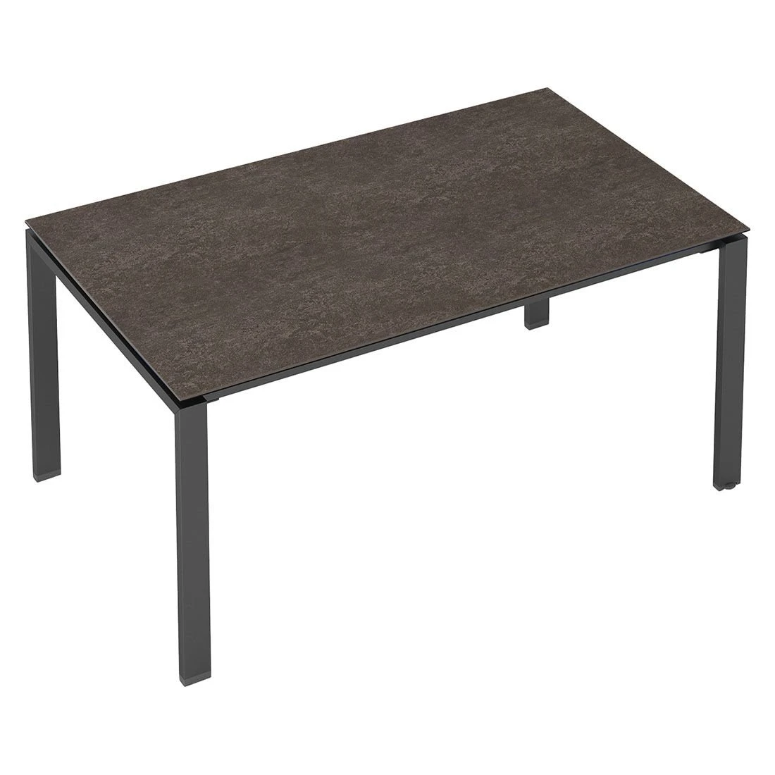 Kettler Float Gartentisch 180x95cm Aluminium/Keramikglas Anthrazit/Grau-Taupe 2 Kettler Float Gartentisch 180x95cm Aluminium/Keramikglas Anthrazit/Grau-Taupe – Bild 2