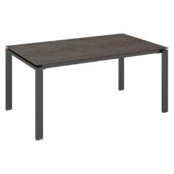 Kettler Float Gartentisch 220x95cm Aluminium/Keramikglas Anthrazit/Grau-Taupe