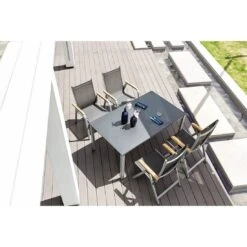 Kettler Granada Klappsessel Aluminium/Textilene Silber/Anthrazit -Kettler kettler granada klappsessel aluminium textilene 2