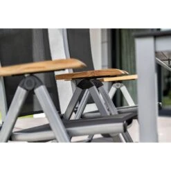 Kettler Granada Klappsessel Aluminium/Textilene Silber/Anthrazit -Kettler kettler granada klappsessel aluminium textilene 7