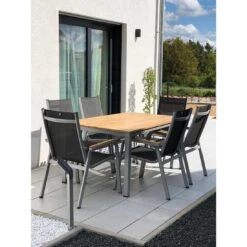 Kettler Granada Stapelsessel Aluminium/Outdoorgewebe Silber/Anthrazit -Kettler kettler granada stapelsessel aluminium outdoorgewebe 1309586 3