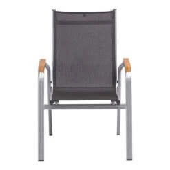 Kettler Granada Stapelsessel Aluminium/Outdoorgewebe Silber/Anthrazit -Kettler kettler granada stapelsessel aluminium outdoorgewebe 1309586 4