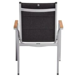 Kettler Granada T Pad Stapelsessel Aluminium/Outdoorgewebe Silber/Anthrazit Meliert -Kettler kettler granada t pad stapelsessel alu outdoorgewebe 1369371 5