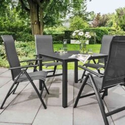 Kettler Legato Curve Klappsessel Aluminium/Textilene Anthrazit 15 Kettler Legato Curve Klappsessel Aluminium/Textilene Anthrazit -Kettler kettler legato curve multipositionssessel aluminium textilen 2