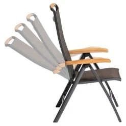 Kettler Memphis Gartenmöbel-Set 5-tlg. Tisch 160x90cm Anthrazit/Bronze -Kettler kettler memphis gartenmoebel set 5 tlg tisch 160x90cm 1494650 3