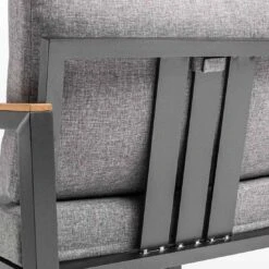 Kettler Ocean Skid Dininglounge 9-tlg. Aluminium/Olefin Anthrazit/Hellgrau -Kettler kettler ocean skid dininglounge 8 tlg anthrazit hellgrau 1309905 9