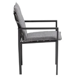 Kettler Ocean Skid Diningsessel Aluminium/Olefin Anthrazit/Hellgrau Meliert -Kettler kettler ocean skid diningsessel aluminium olefin 1369382 3