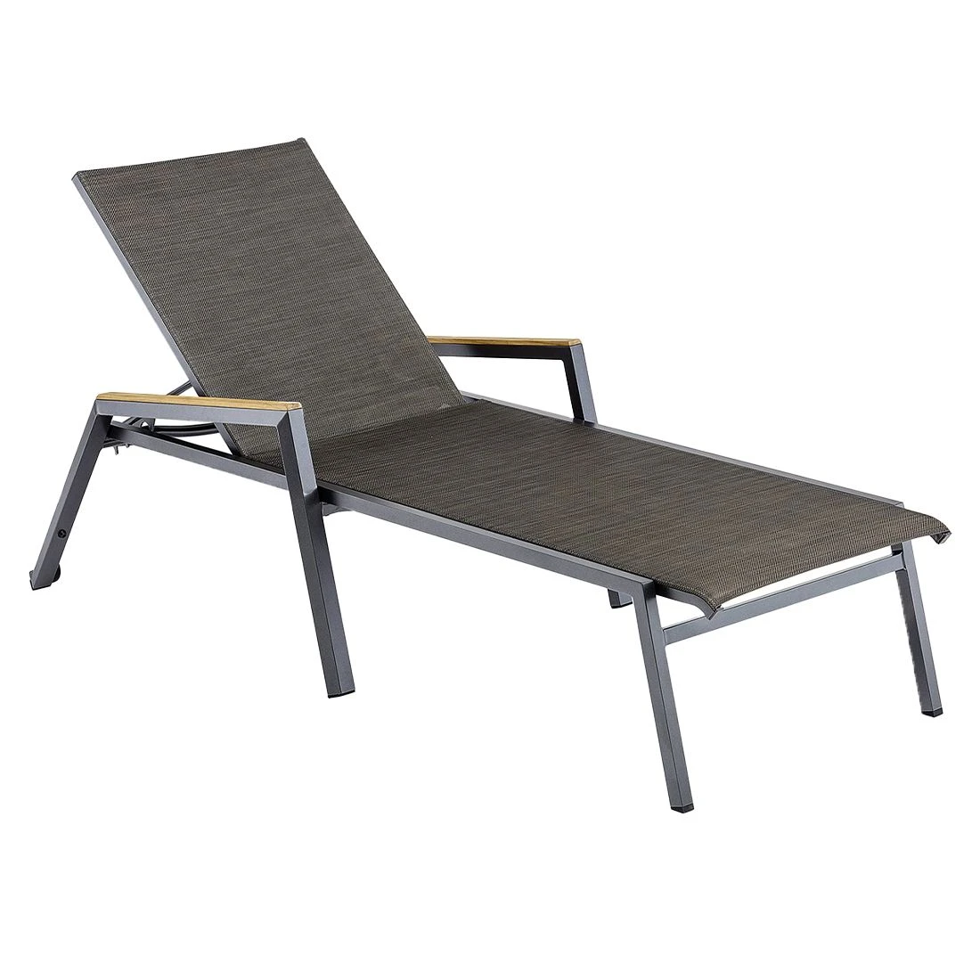 Kettler Ocean Skid Gartenliege Aluminium/Outdoorgewebe Anthrazit/Bronze 2 Kettler Ocean Skid Gartenliege Aluminium/Outdoorgewebe Anthrazit/Bronze – Bild 2