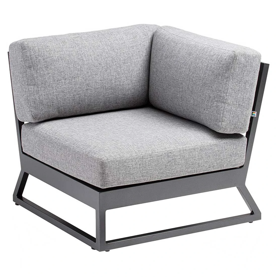 Kettler Ocean Skid Platform Ecklounge 7-tlg. Mit Loungetisch 70x70cm Alu/Olefin Anthrazit/Grau 6 Kettler Ocean Skid Platform Ecklounge 7-tlg. Mit Loungetisch 70x70cm Alu/Olefin Anthrazit/Grau – Bild 6