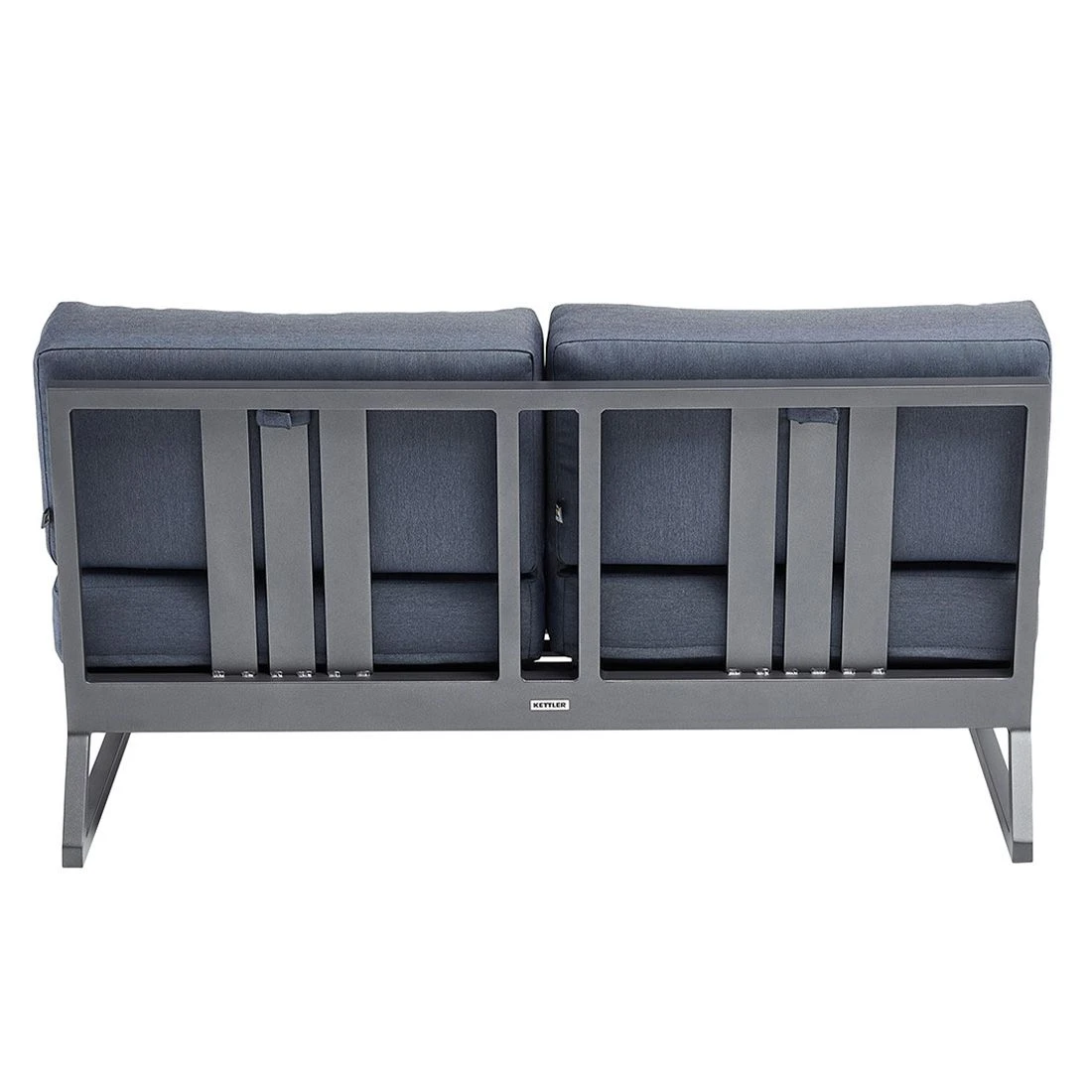 Kettler Ocean Skid Platform 2-Sitzersofa Aluminium/Agora Anthrazit Matt/Brisa 6 Kettler Ocean Skid Platform 2-Sitzersofa Aluminium/Agora Anthrazit Matt/Brisa – Bild 6