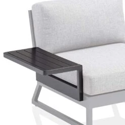 Kettler Ocean Skid Platform Ablagetisch 61x27x24cm Aluminium Anthrazit/Hellgrau Meliert