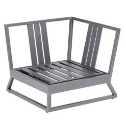 Kettler Ocean Skid Platform Eck-/Endmodul Aluminium/Agora Anthrazit Matt/Brisa -Kettler kettler ocean skid platform eckmodul aluminium acryl 1438319 6