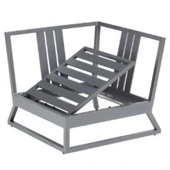 Kettler Ocean Skid Platform Eck-/Endmodul Aluminium/Agora Anthrazit Matt/Brisa -Kettler kettler ocean skid platform eckmodul aluminium acryl 1438319 7