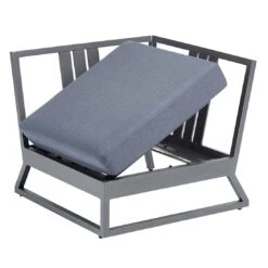 Kettler Ocean Skid Platform Eck-/Endmodul Aluminium/Agora Anthrazit Matt/Brisa -Kettler kettler ocean skid platform eckmodul aluminium acryl 1438319 9