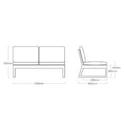 Kettler Ocean Skid Platform Gartensofa Aluminium/Agora Anthrazit Matt/Brisa -Kettler kettler ocean skid platform gartensofa aluminium acryl 1485003 7