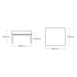 Kettler Ocean Skid Platform Loungehocker Aluminium/Olefin Anthrazit/Hellgrau Meliert -Kettler kettler ocean skid platform loungehocker aluminium olefin 1368942 10